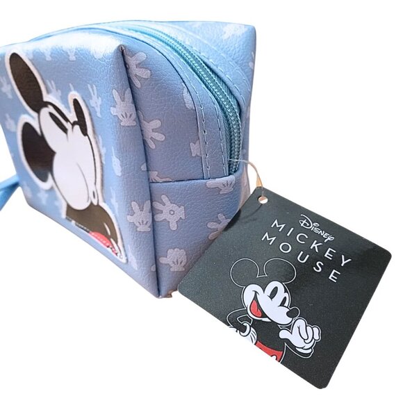 Mickey Mouse Light Blue Cosmetic Bag – Toiletry Pouch – Travel Friendly - Picture 3 of 5